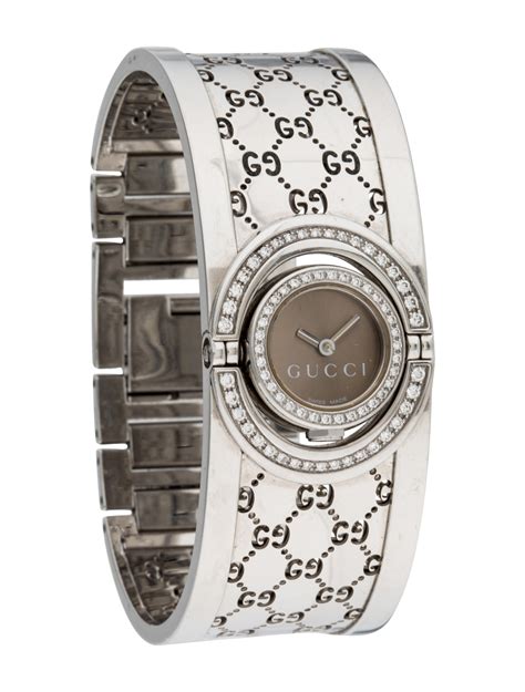 gucci rectangle watch gold|Gucci diamond watches ladies.